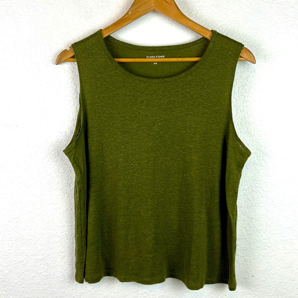 Eileen Fisher 💯 linen sleeveless top